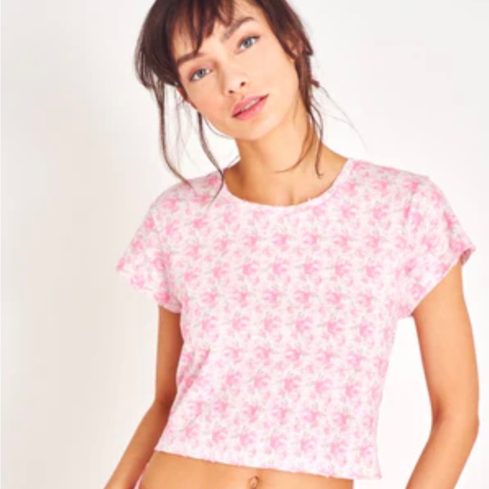 LoveShackFancy Rubin Cropped Tee SOLD OUT ONLINE